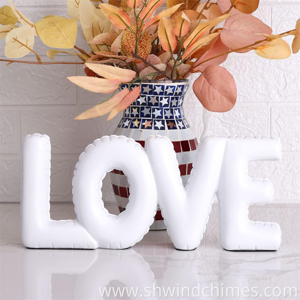 Large Love Resin Sculpture
